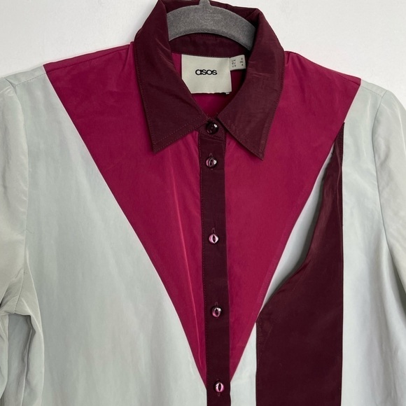Asos colorblock buttons down shirt - Picture 3 of 8